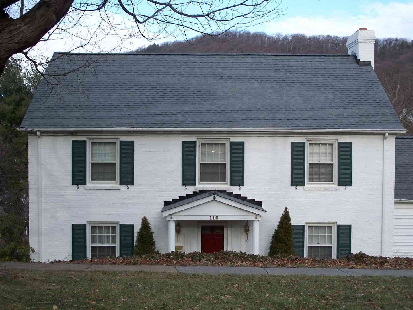 Home with new gray roof